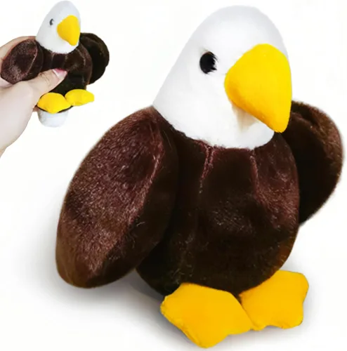 Peluche de águila calva para niños, peluches Kawaii de águila calva, juguetes de peluche suaves de pájaro, mini animales de peluche para niñas,