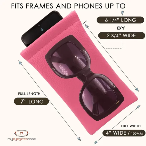 Miniatura 5 de Funda suave para gafas de sol Soporte grande para gafas - Bolsa para gafas con tapa apretable Bolsa para gafas ligera capas adicionales
