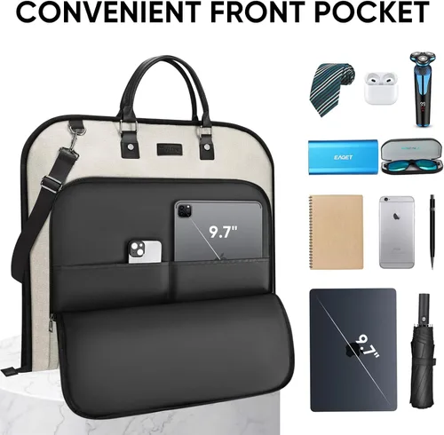 Miniatura 3 de Bolsa de ropa de viaje BALEINE, bolsa de traje de viaje para hombres, bolsa de ropa de 42'' impermeable para llevar, bolsa de ropa de viaje