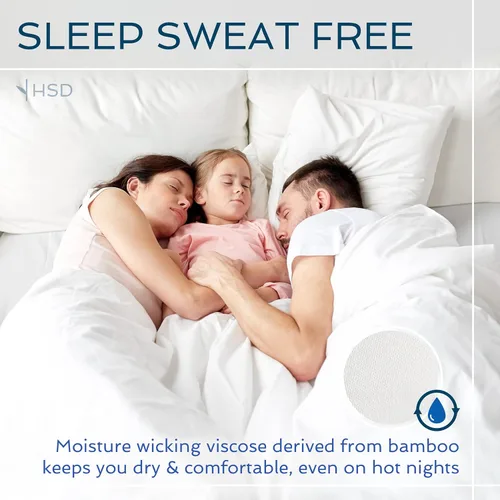 Miniatura 5 de Hotel Sheets Direct Juego de Sábanas de Cama de 4 Piezas, Tamaño California King, 100% Viscosa Derivada de Bambú, Juego de Sábanas con 2 Fundas