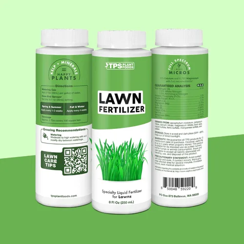 Miniatura 8 de Fertilizante para césped: fertilizante líquido para césped más verde, césped más grueso y desarrollo de raíces más fuerte, 1 galón