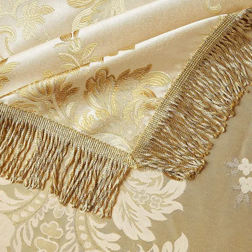 Miniatura 3 de Violet Linen Majestic Damask - Mantel con diseño de damasco, color beige, 54 x 72 pulgadas, rectangular