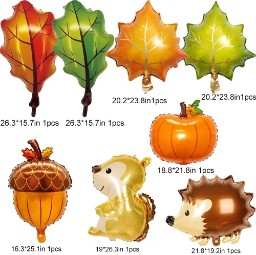Miniatura 3 de Kit de guirnalda de arco de globos de otoño para decoraciones de Acción de Gracias, 143 piezas de decoraciones de fiesta de Acción de Gracias