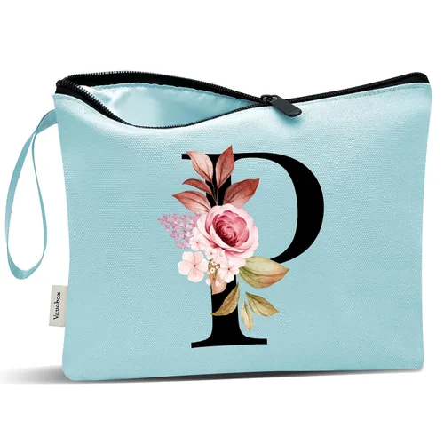 Miniatura 241 de Vavabox A-Z Bolsa de Maquillaje Personalizada, Regalos de Cumpleaños para Mujeres y Mamá, Regalos para la Mejor Amiga, Bolsa de Cosméticos
