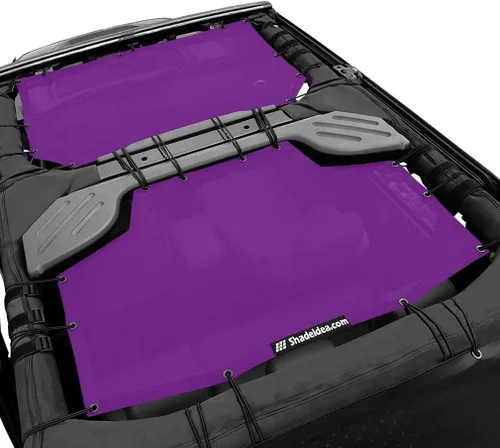Miniatura 61 de Shadeidea JK - Parasol superior compatible con Jeep Wrangler JKU, cubierta de techo de malla suave (2007-2018) - Bloqueador de ruido de viento UV
