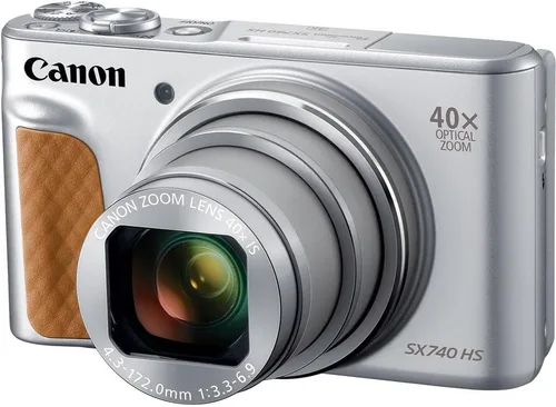 Miniatura 2 de Cámara digital Canon PowerShot SX740 HS (plata) – 20,3 Mp, zoom óptico de 40x, video 4K UHD, Wi-Fi y Bluetooth, compacta para viajes (2956C001) +