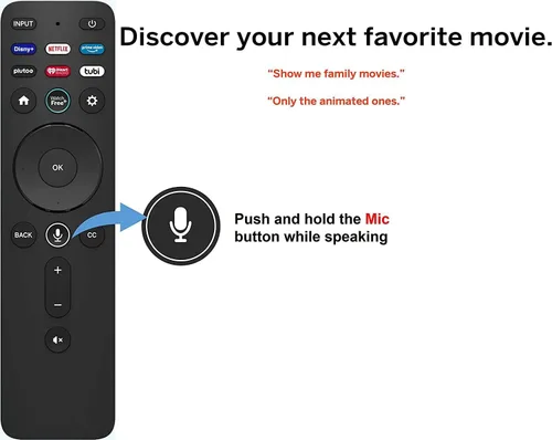 Miniatura 5 de Control remoto por voz XRT260 Reemplazo para Vizio V-Series M-Series P-Series 4K HDR Smart TV con Disney+/Netflix/Prime Video/Pluto/iHeart