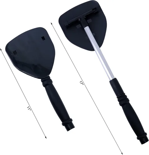 Miniatura 3 de Herramienta de limpieza de vidrio giratoria para parabrisas de Polyte, mango de aluminio extensible con 3 cubiertas de microfibra de calidad