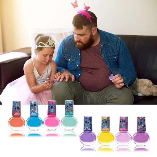 Miniatura 6 de Disney Stitch - Esmalte de uñas no tóxico, a base de agua, seguro, de secado rápido, juego de regalo para niños y adolescentes, colores brillantes