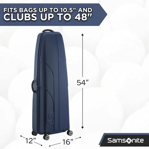 Miniatura 4 de Samsonite Tour Deluxe - Funda rígida para golf, bolsa de viaje de golf, carcasa ABS ligera y duradera, ruedas multidireccionales de 360 grados Azul
