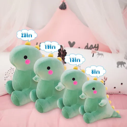 Miniatura 4 de DUANMUL Lindos juguetes de peluche de dinosaurio gordo, muñecos de peluche suaves, peluches de dinosaurio, lindos regalos de cumpleaños para niños