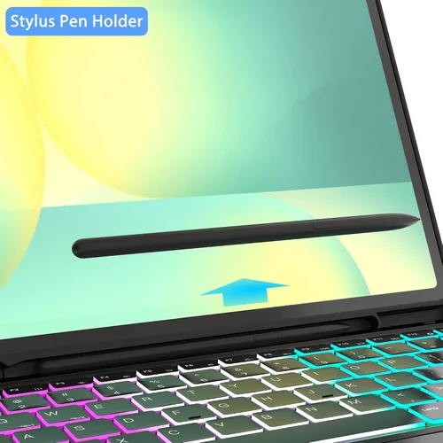Miniatura 9 de Funda de teclado para Samsung Galaxy Tab S10 FE+ Plus de 13.1 pulgadas 2025: modo DEX con un solo clic, retroiluminación arcoíris, trackpad