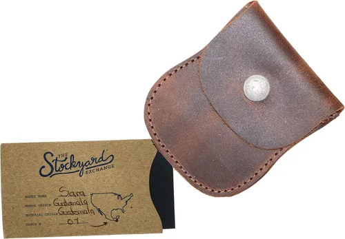 Miniatura 7 de Hide & Drink, Bolsa de monedas con curvas, estuche de bolsillo para centavos, bolsa rústica, accesorio de viaje, cuero de grano completo, hecho a