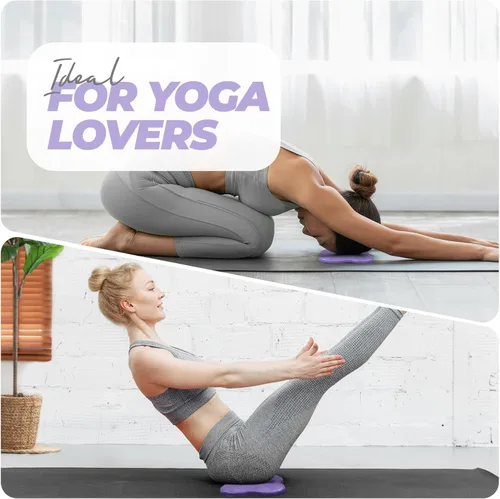 Miniatura 6 de Yes4All Yoga Knee Pads Pair, Thick Yoga Kneeling Pad for Pilates Exercise, Cushion Gear for Knees & Elbow with 13/16" Thickness B. Púrpura