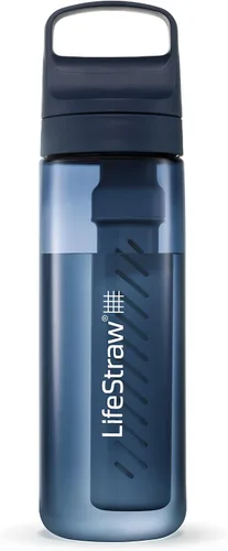 Miniatura 21 de LifeStraw Serie Go – Botella de filtro de agua sin BPA para viajes y uso diario, elimina bacterias, parásitos y microplásticos, mejora el sabor, 1L