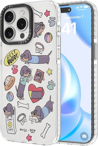 Miniatura 22 de Funda para iPhone 15 Pro Max para Mujeres, Transparente Lindo Panda Dibujos Animados Arte Animal Estampado Diseño Femenino Kawaii Estético