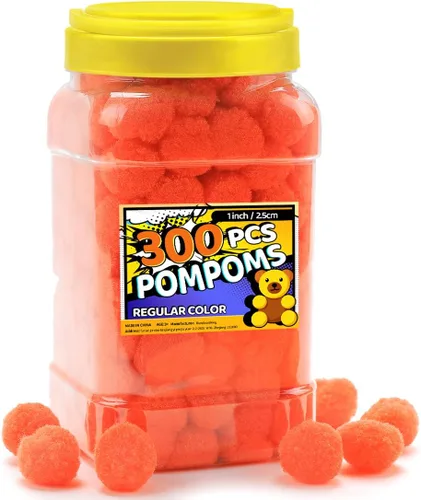 Miniatura 21 de Bundooraking Pompones, 1.5 pulgadas (4cm), 90 piezas bolas grandes multicolor a granel para artes y manualidades, pompones suaves y esponjosos