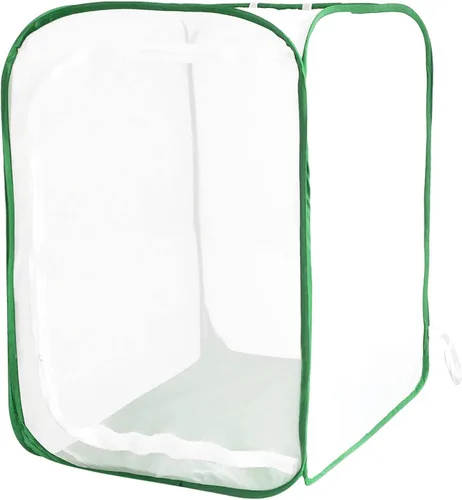 Miniatura 10 de EATAKWARD Recinto de malla para plantas, 15.7 x 15.7 x 2 pulgadas, jaula plegable de malla para cría, cubierta de plantas de tienda de cultivo