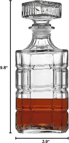 Miniatura 5 de Decantador de Whisky para Licor Escocés Bourbon o Vino - 25.4 fl oz