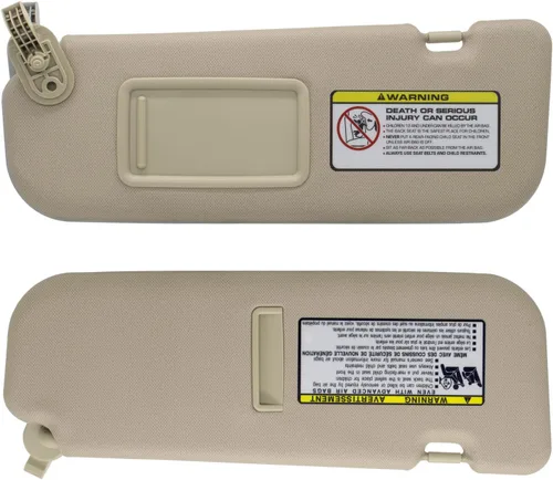 Miniatura 7 de NHILES - Visera solar para conductor del lado izquierdo compatible con Hyundai Elantra 2011 2012 2013 2014 2015 Reemplazo# 852103X000TX, color beige