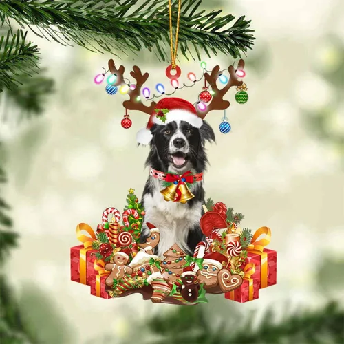Miniatura 80 de Nazenti Adorno de Navidad personalizado de reno de Alaskan Malamute – Adorno de perro personalizado para amantes de las mascotas, acrílico plano