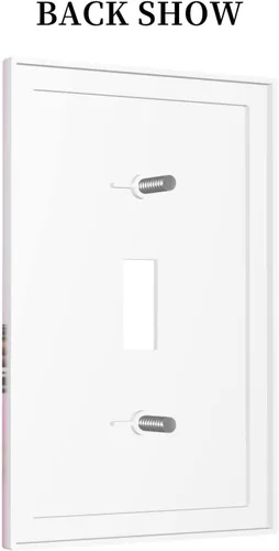 Miniatura 587 de Placa de Interruptor de Luz Azul de 1 Gang, Placa de Pared Decorativa de Palanca Individual, Cubierta de Placa de Pared de Palanca, Placa Frontal