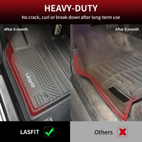 Miniatura 3 de LASFIT Alfombrillas solo para Toyota Camry 2024-2018 FWD (no compatible con híbridos o AWD), revestimiento de suelo para todo tipo de clima, ajuste