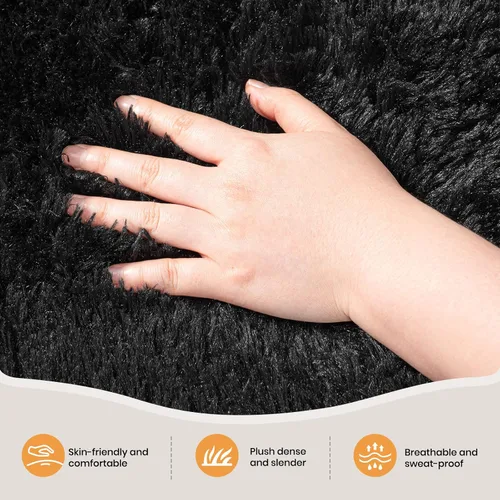 Miniatura 2 de Zentavio Alfombras de pasillo para vestíbulo 2x6, alfombras suaves para dormitorio, alfombras antideslizantes esponjosas para niños, niñas y niños
