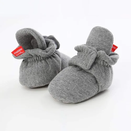 Miniatura 4 de HsdsBebe Botines unisex con forro polar para bebé, antideslizantes, suela suave, calcetines cálidos para invierno