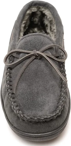 Miniatura 2 de Minnetonka - Pantuflas con suela rígida y forro de pelo para hombre