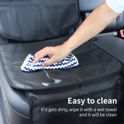 Miniatura 7 de Protector de asiento de automóvil, extra grueso, antideslizante, impermeable, no deja marcas de huellas para niños, bebés, mascotas, camiones, SUV