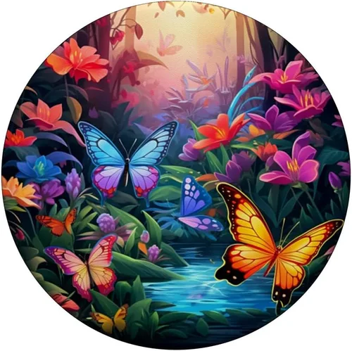 Miniatura 3 de Mariposas de colores en bosque mariposa PopSockets estándar PopGrip