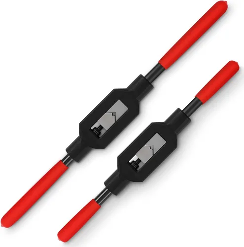 WILLBOND 2 piezas de llave de grifo ajustable, herramienta de trinquete para escariador de grifo, previamente engrasada para protección (1/4"-3/4",