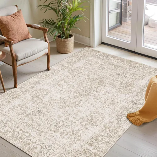 Miniatura 26 de Rugxara Alfombra de entrada lavable de 3 x 5, alfombras de pasillo bohemias antideslizantes para pasillo, entrada, cocina, baño, cuarto