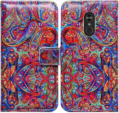 Miniatura 17 de Bcov Funda para LG Stylo 4/LG Stylo 4 Plus, color verde pájaro negro con tapa y ranura para tarjeta de crédito, soporte para tarjeta