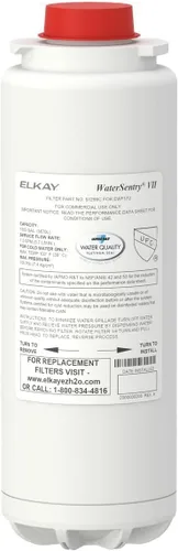 Elkay 51299c_2PK WaterSentry VII - Conjunto de filtro de repuesto para enfriador (paquete de 2), 3.2 x 3.2 x 12 pulgadas, color blanco