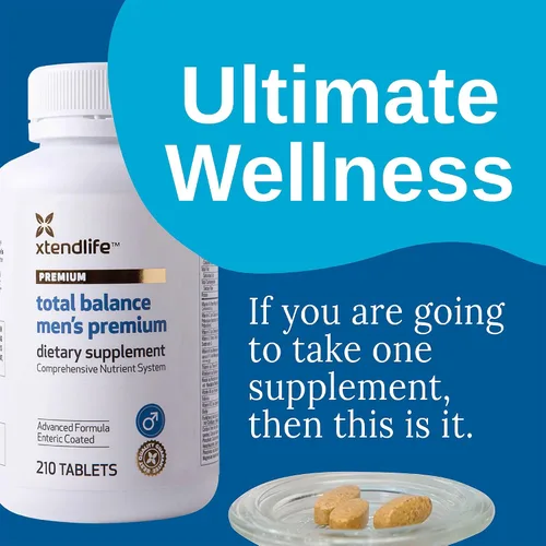 Miniatura 2 de Xtendlife Total Balance Multivitamínico prémium para hombre para la salud inmunológica, cardíaca, digestiva y celular, apoyo diario extra fuerte