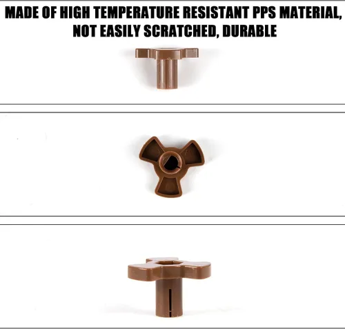 Miniatura 5 de 2 piezas de acoplador giratorio de microondas, 0.59 pulgadas (0.591 in) para horno de microondas, guía de rodillo, soporte de bandeja de vidrio