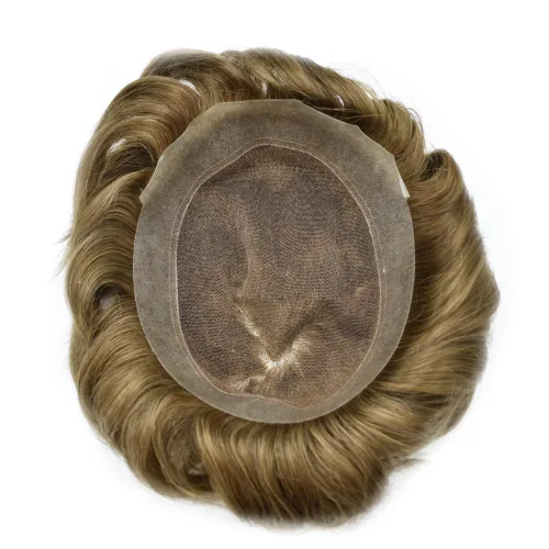 Miniatura 91 de Toupee para hombres Piezas de cabello humano real Encaje suizo para hombres Toupee unidades de cabello humano europeo para hombres Hairpieces