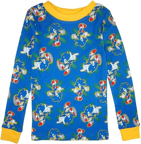 Miniatura 4 de Sonic The Hedgehog Pijama de algodón de 4 piezas para niños