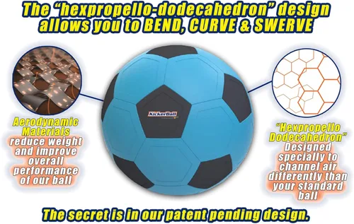 Miniatura 3 de Kickerball – Pelota de fútbol curva y con efecto – Patea como los profesionales, gran regalo para niños y niñas – Perfecto para partido o juego al
