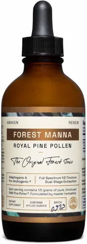 Miniatura 10 de RAW Forest Foods Forest Manna - Tintura de polen de pino real, extracción 1:2 verdadera de doble etapa, polen de pino puro, solo en botella de 2