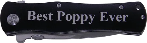 Miniatura 2 de Best Poppy Ever - Cuchillo de bolsillo plegable, gran regalo para el día del padre, cumpleaños o regalo de Navidad para papá, abuelo, abuelo, papá