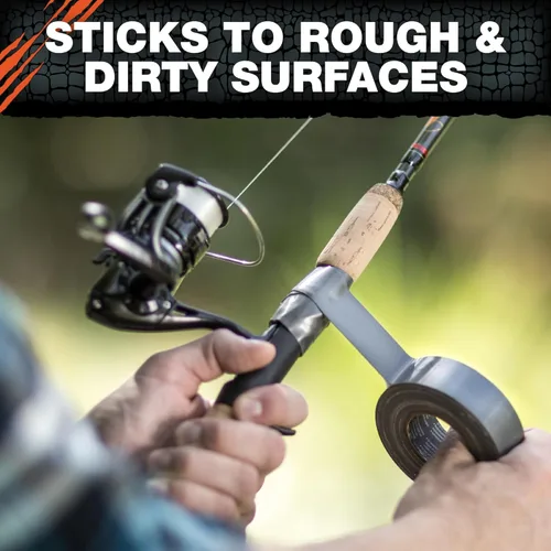 Miniatura 5 de T-REX 240998 Ferociously Strong Tape Cinta adhesiva muy resistente, de 1.88 pulgadas x 35 yardas, con parte trasera impermeable, color gris plomo