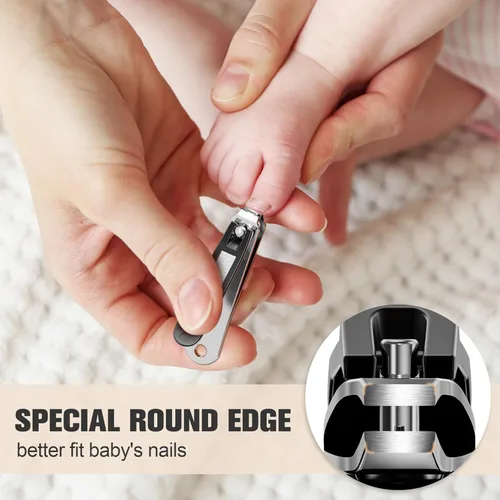 Miniatura 3 de FERYES Cortaúñas para niños – Cortador de uñas de bebé preciso de mandíbula pequeña para niños pequeños, niños, bebés – Herramienta de aseo de uñas