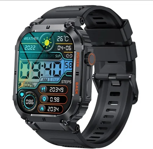 Reloj inteligente para TCL 50 XL 5G reloj inteligente militar para hombres (respuesta/hacer llamadas), reloj inteligente táctico HD de 1.85