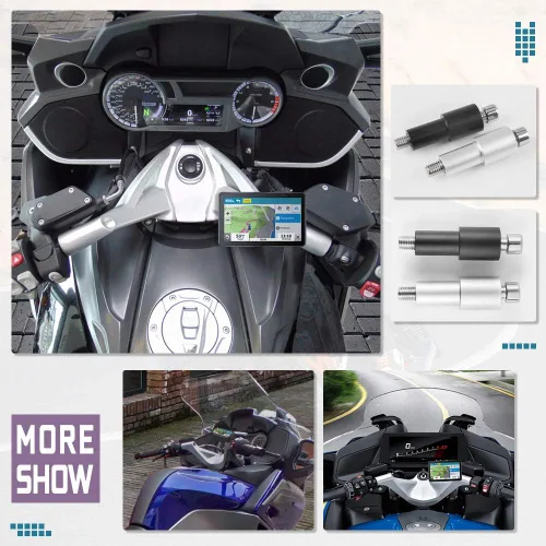 Miniatura 7 de Soporte de navegación para teléfono móvil de motocicleta para B-M-W R1200RT R1200RS R1250RS K1600GT K1600GTL K1600B 2018 2019 2020 2021 2022 Barra