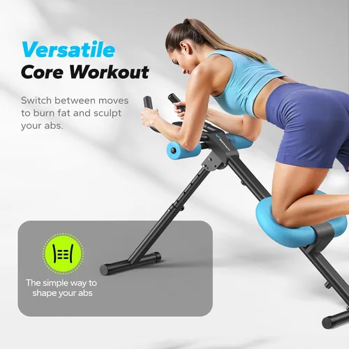Miniatura 2 de MERACH Máquina de abdominales, equipo de entrenamiento abdominal, máquina de entrenamiento abdominal ajustable para entrenamiento de abdominales