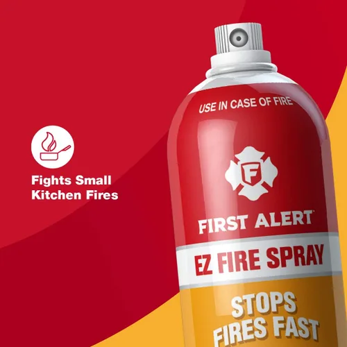 Miniatura 4 de First Alert EZ AF400 - Aerosol de extinción de incendios en aerosol, rojo, 18 onzas (paquete de 1)