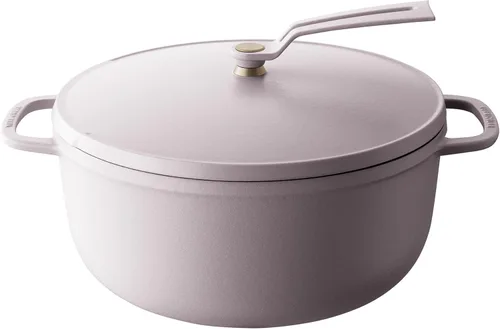 Miniatura 19 de Olla para Horno Holandés Vermicular 2.0 Olla de Hierro Fundido Esmaltada Ligera 18cm (2 qt) No Tóxica Compatible con Inducción Horno Mate